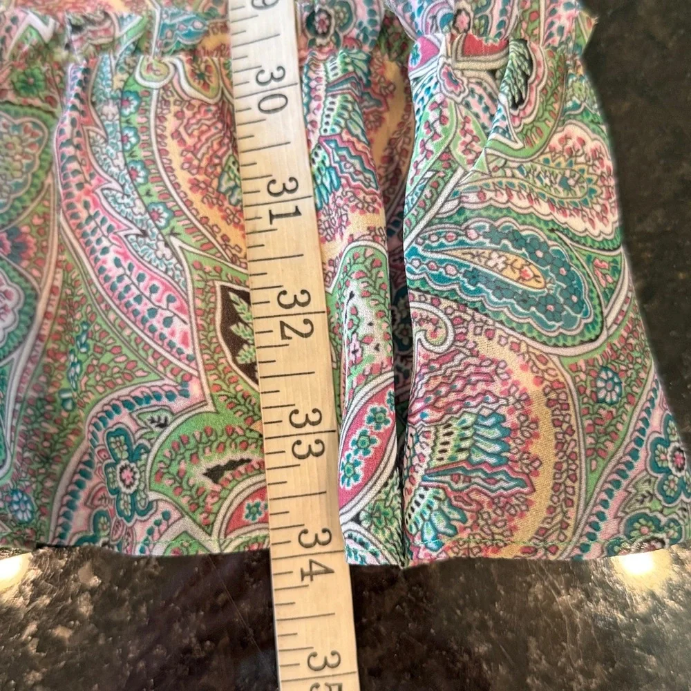 AllSaints Zini Shahmina Paisley Print Wrap Mini Dress Size 6
